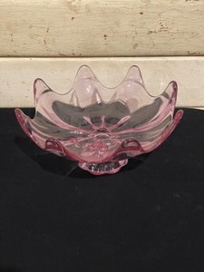 Carnival glass, fluted bowl, pitcher, oval dish