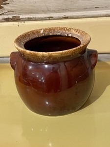 Vintage Brown Glazed Pottery
