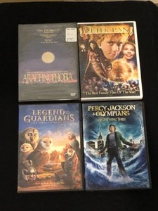DVD movies, Gremlins, Godzilla, King Kong, Deep Blue Sea, Arachnophobia, Peter Pan, Legend of the Guardians, Percy Jackson &amp Olympians The Lightning Thief
