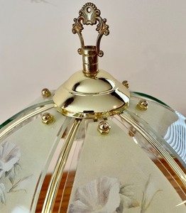 lot 309 image: Floral Touch Lamp by OK Lighting