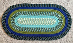 lot 314 image: Two Braided Vintage Rugs