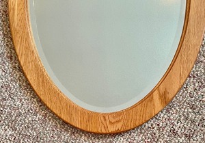 lot 316 image: Wooden Framed Wall Mirror