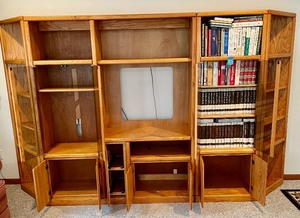 lot 304 image: Extraordinary Entertainment Center (books not included)