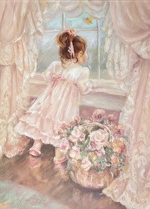 lot 88 image: When are you Coming Print by Lois Virginia Babb