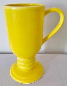 lot 125 image: 6 Bright Yellow Mugs