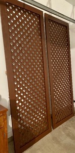 lot 145 image: 2 Large Lattice Wall Pieces