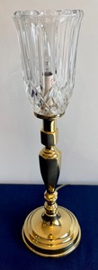 lot 156 image: Crystal and Brass Boudoir Lamp