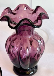 lot 243 image: Variety of Lovely Decorative Amethyst Colored Glass Pieces
