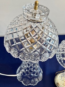 lot 239 image: Two Crystal Boudoir Lamps