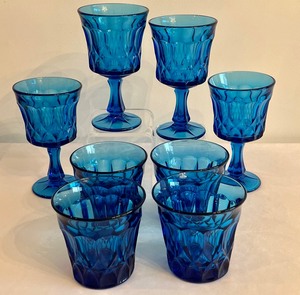 lot 210 image: Vintage Noritake Perspective Tumblers and Stemware