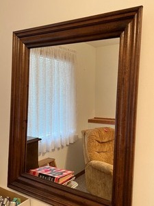 lot 287 image: Wooden Framed Wall Mirror