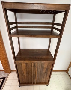 lot 274 image: Practical Bookshelf with Bottom Storage