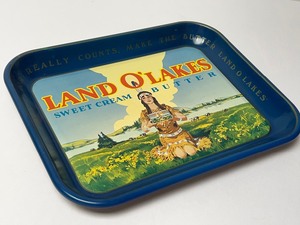 lot 280 image: Vintage Land O Lakes Metal Advertising Tray