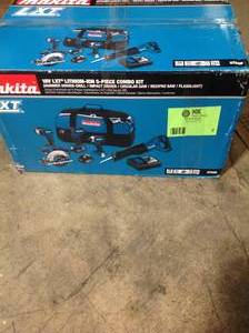 Makita 18-Volt LXT Lithium-Ion Cordless Combo Kit (5-Tool) with (2) 3.0 Ah Batteries, Rapid Charger and Tool Bag (good condition) review pictures