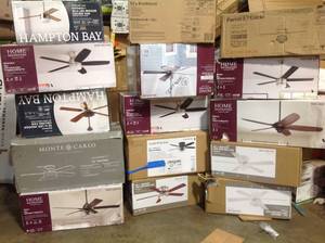 Mix lot of ceiling fans (various conditions, models and colors) review pictures
