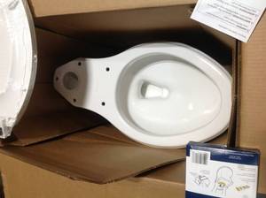 KOHLER Memoirs 2-Piece 1.28 GPF Single Flush Elongated Toilet in White, Seat Included (new) see pictures