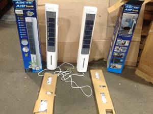 ARCTIC AIR Oscillating Tower 305 CFM 3 speed Portable Evaporative Cooler for 100 sqft. (lot of 2) review pictures