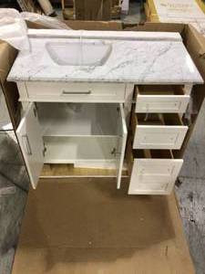 Newport 42 Single Bathroom Vanity Top BrokenDamaged See Pictures