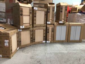 Mixed and Assorted lot of Kitchen Cabinets Various Sizes, Models, and Conditions