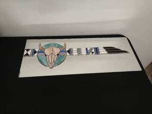 lot 7 image: Stained Glass Mirror