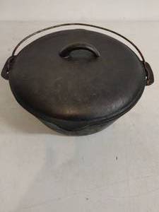 lot 31 image: Cast Iron Pot with Lid