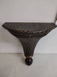 lot 46 image: Wall Shelf with Metal Detailing