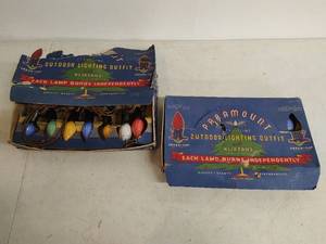 lot 56 image: Two Packages of Vintage Christmas Lights