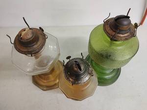lot 62 image: Three Oil Lanterns
