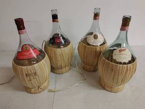 lot 73 image: Chianti Bottles