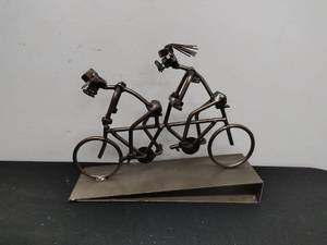 lot 30 image: Metal Tandem Bicycle Artwork