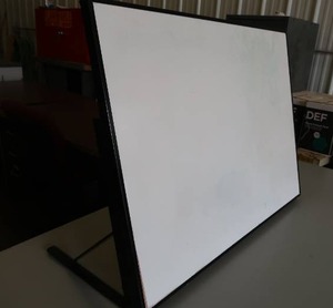 STURDY TABLE TOP, METAL FRAME, DRY ERASE BOARD