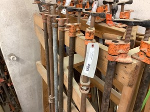 Six Pipe Clamps