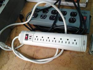 lot 113 image: Set of 2 Belkin power stripsurge p...
