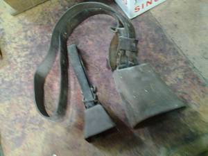lot 118 image: Set of 2 vintage Cow Bells each on ...