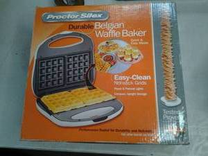 lot 126 image: Proctor Silex Belgium waffle maker ...