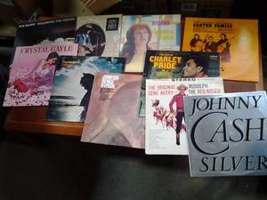 lot 130 image: Stack of record albums from artists...