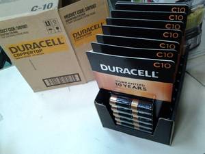 lot 160 image: Case of 96 Size C Duracell batter...