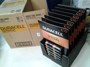 lot 161 image: Case of 96 Size C Duracell batter...