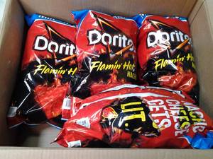lot 216 image: Case of 4 -18.7oz bags of Frito-Lay...