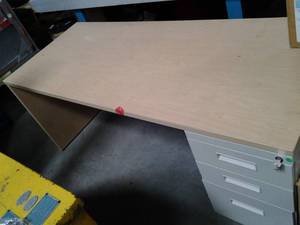 lot 227 image: Massive Office or School Desk with ...