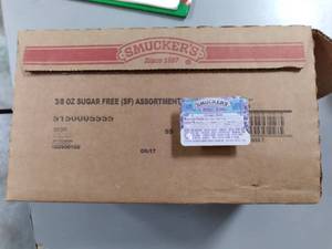 lot 245 image: Case of 200-38oz Smuckers Sugar Fr...