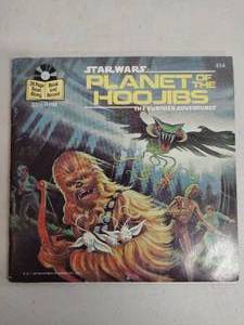 lot 6 image: 1983 Star Wars Plant of the Hoojibs 24 Page Read-Along Book and Record Set