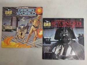 lot 2 image: Two 1983 Star Wars 24 Page Read-Along Book and Record Sets