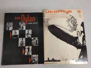 lot 51 image: Led Zeppelin and Bob Dylan Song Books
