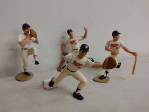 lot 56 image: Four Minnesota Twins Toy Figurines