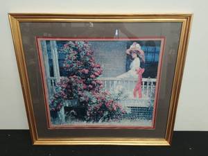 lot 164 image: Framed Woman Artwork