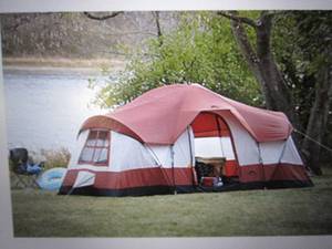 cabin dome tent red 20x12x84 ...