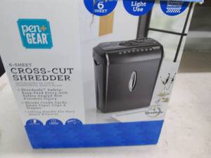 6 sheet cross cut shredder powers o...