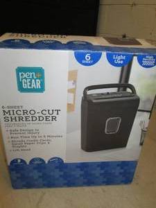 6 sheet micro cut shredder powers o...
