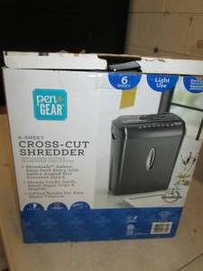 6 sheet cross cut shredder powers o...